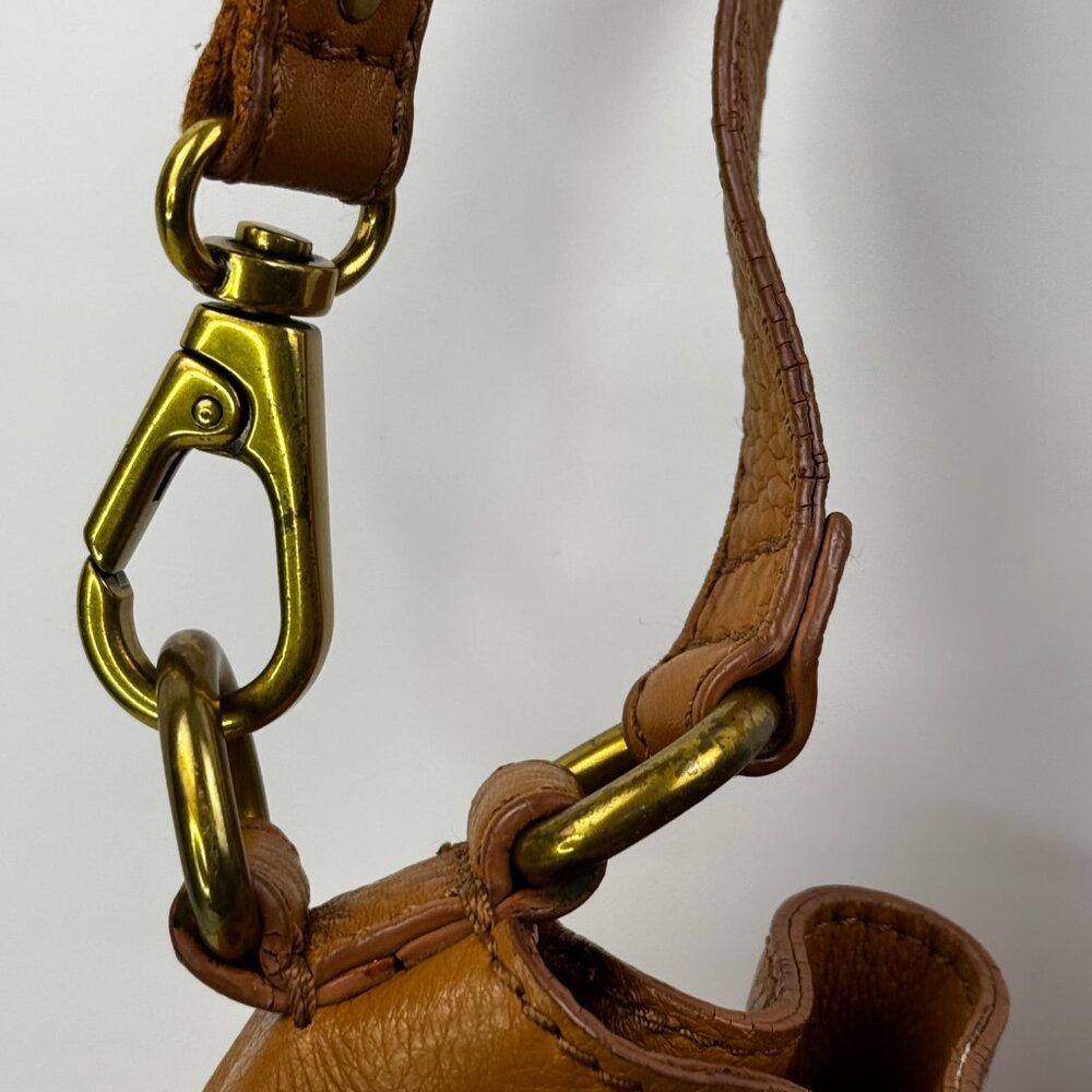 Fossil Vickery Tan Drawstring Satchel/Top Handle … - image 4